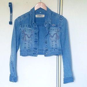 Hydraulic Cropped Jean Jacket